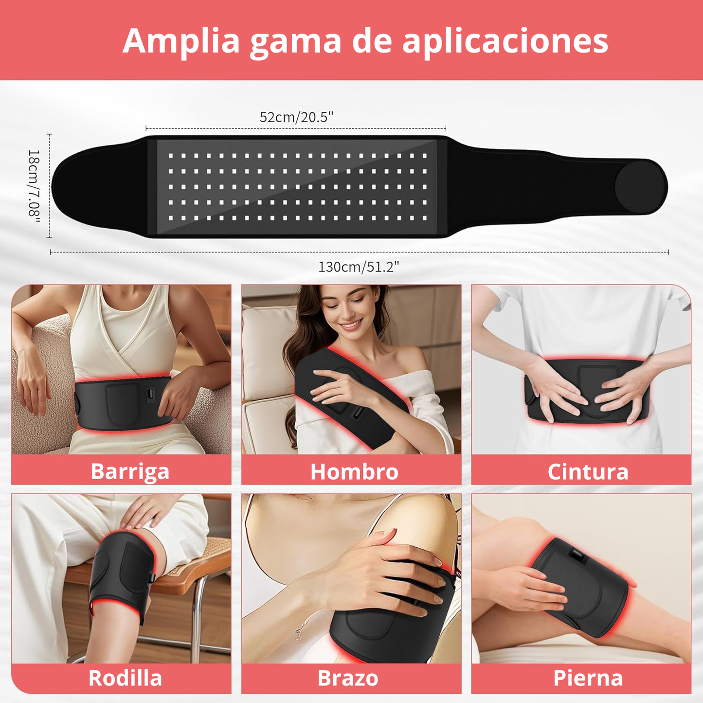 Lumina Pro™ Cinturón terapia infrarroja