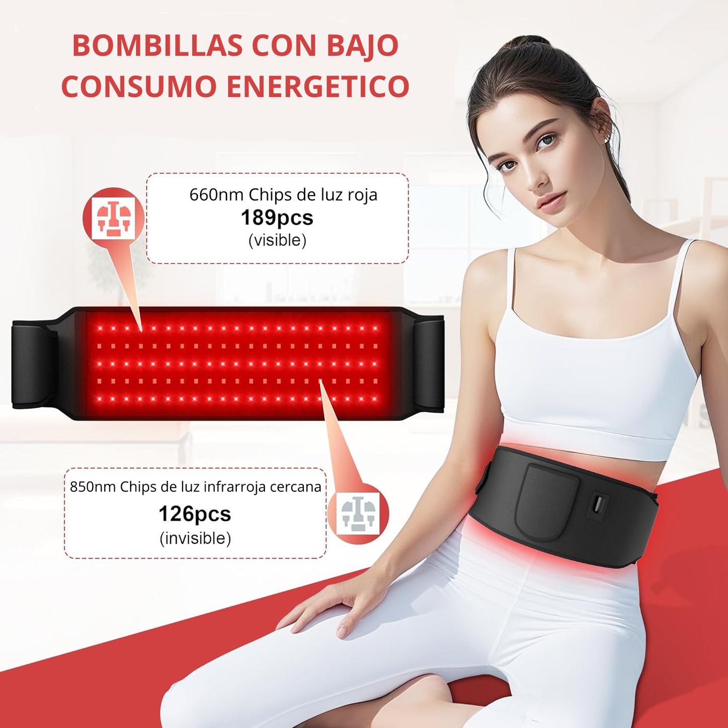 Lumina Pro™ Cinturón terapia infrarroja